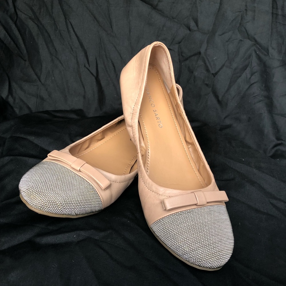 Franco Sarto pink flats sz 8
